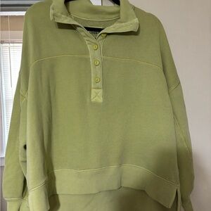 American Eagle Outfitters Light Green Sweatshirt